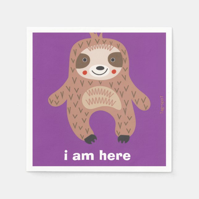 racoon  napkin (Front)
