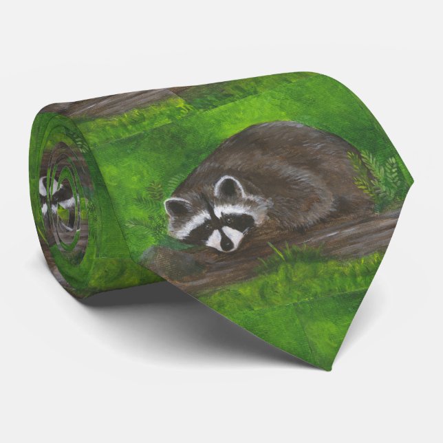 Racoon Neck Tie (Rolled)
