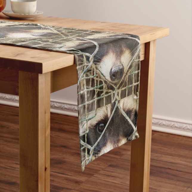 racoon  on table ranner long table runner (In Situ)