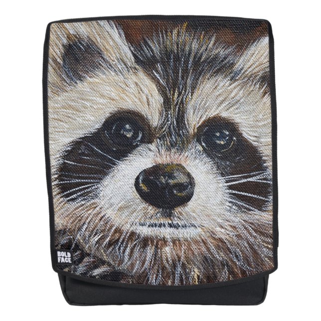 Racoon Painting Backpack (Front)