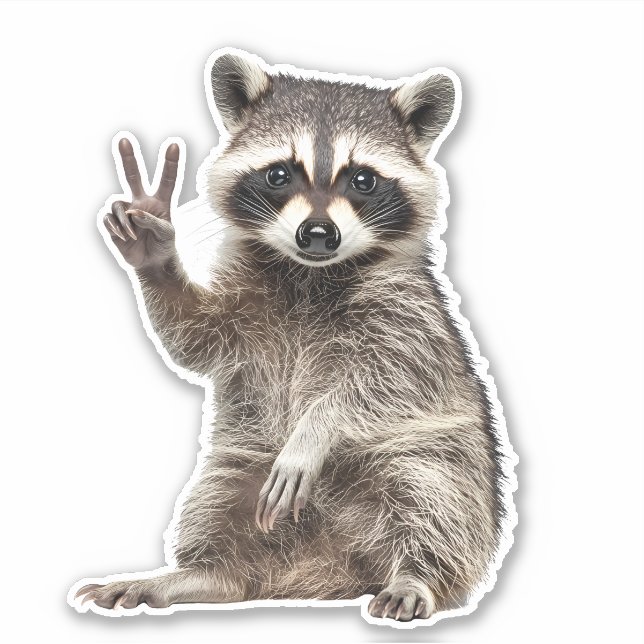 Racoon Peace Sign (Front)