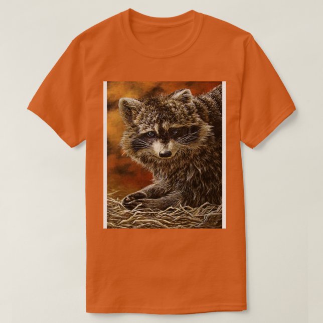 Racoon Photobomb T-Shirt (Design Front)