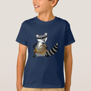 Racoon Playing the French Horn T-Shirt