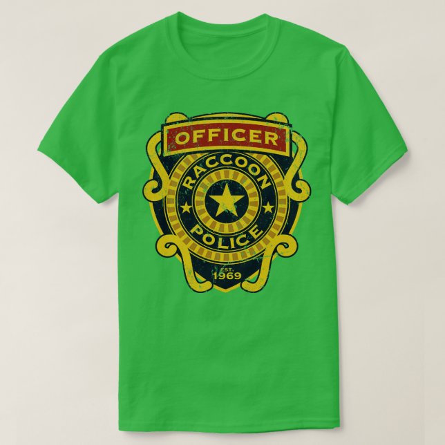 Racoon Police T-Shirt (Design Front)