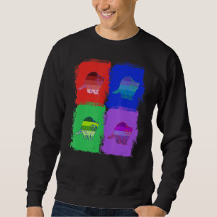 Racoon Raccoons Colourful Pop Art Sweatshirt