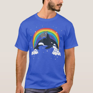 Racoon Raccoons Trash Panda Orca Whale Killer Fun T-Shirt