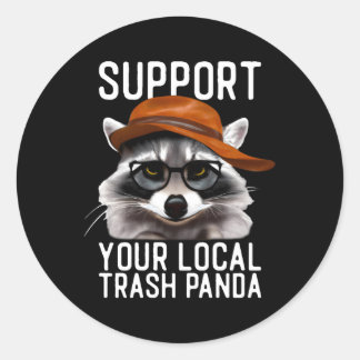 Racoon Racoon Trash Panda Classic Round Sticker