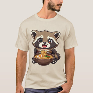 Racoon Ramen Kawaii – Cute Japanese Noodle Kawai T-Shirt