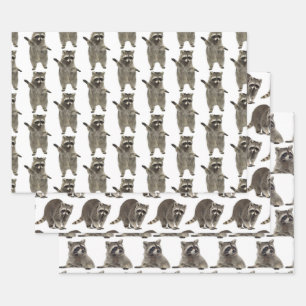 Racoon Realm: Whimsical Woodland Gift Wrap 