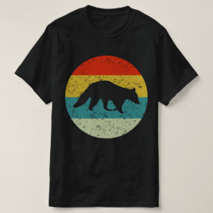 racoon retro vintage silhouette 70s T-Shirt