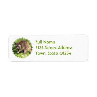 Racoon Return Address Mailing Label