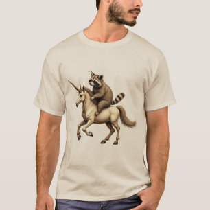 Racoon Riding a Unicorn T-Shirt – Fun Design for