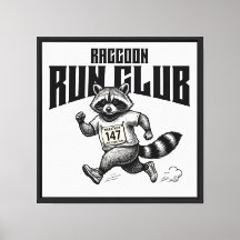 Racoon Run Club Marathon Retro Trash Panda