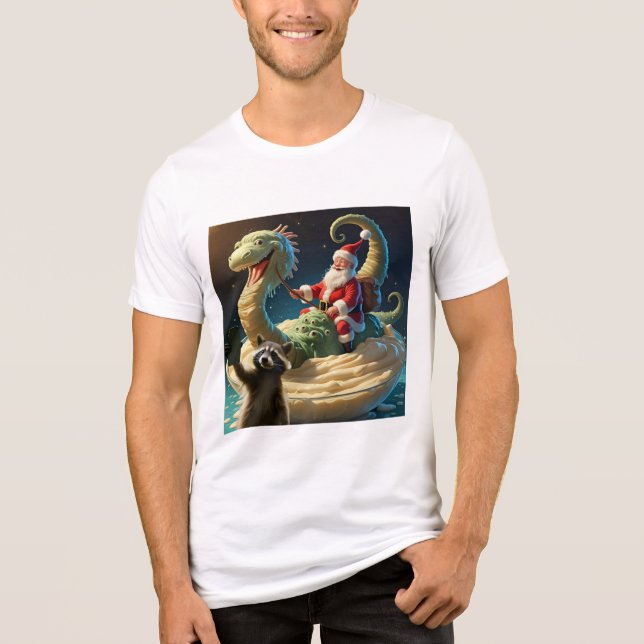 Racoon Selfie 6 Tri-Blend Shirt (Front)