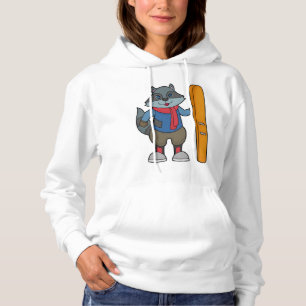 Racoon Skier Ski Hoodie