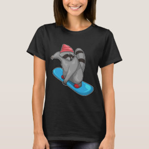 Racoon Snowboard Winter sports T-Shirt