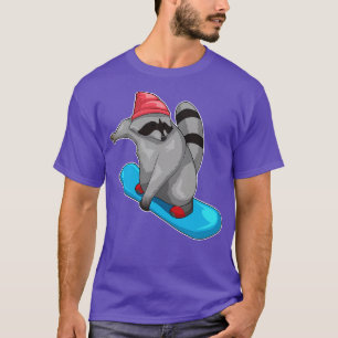 Racoon Snowboard Winter sports T-Shirt