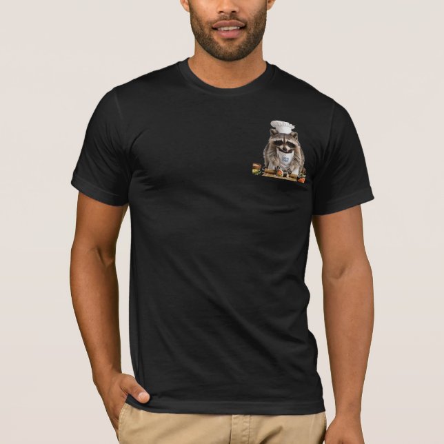 Racoon sushi chef T-Shirt (Front)
