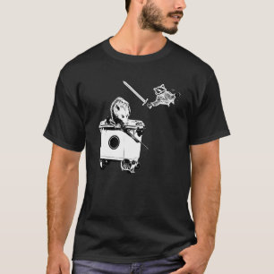 Racoon Sword Opposum Gun Dumpster Garbage Funny A T-Shirt