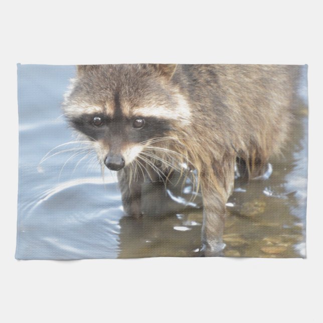 Racoon Tea Towel (Horizontal)