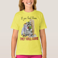 Racoon Trash Bandit Kids Girl's Youth T-shirt