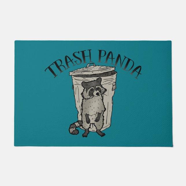Racoon Trash Panda Doormat (Front)