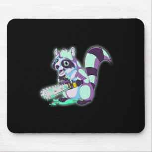 Racoon Trash Panda Scary Vaporwave 80s Animal Spo Mouse Pad