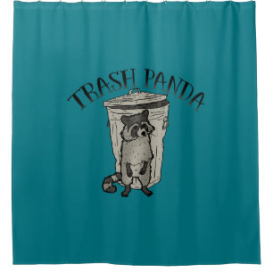 Racoon Trash Panda Shower Curtain