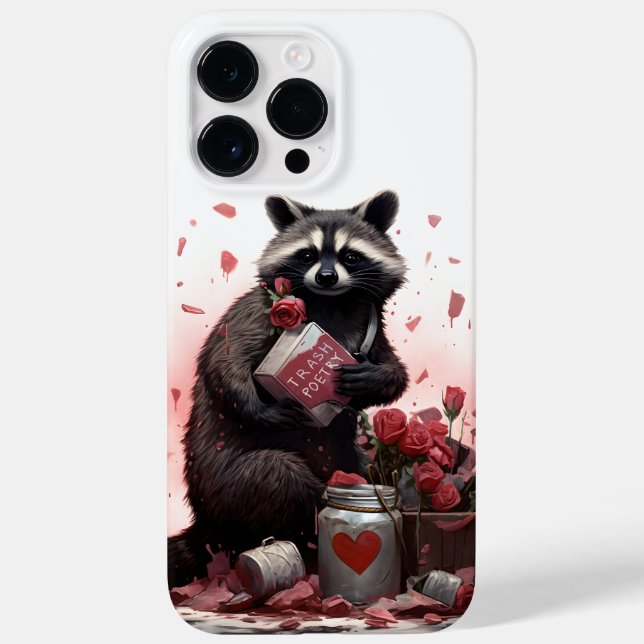Racoon trash poetry Valentines day Case-Mate iPhone Case (Back)