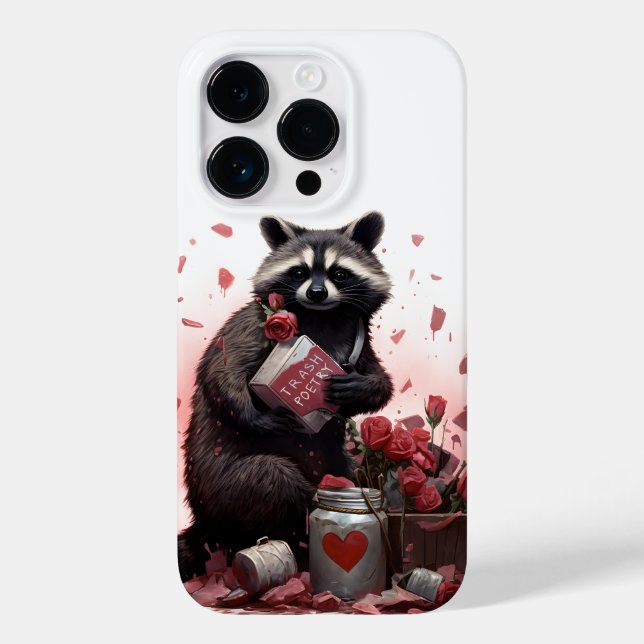 Racoon trash poetry Valentines day Case-Mate iPhone Case (Back)