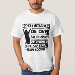 Racoon trash trash panda thief cat street T-Shirt