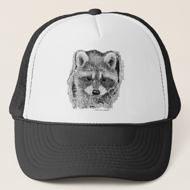 Racoon Trucker Hat (Front)