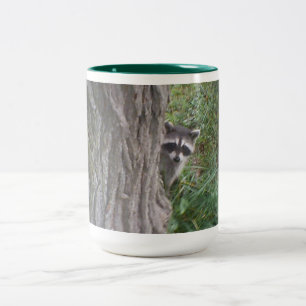 Racoon Two-Tone Coffee Mug