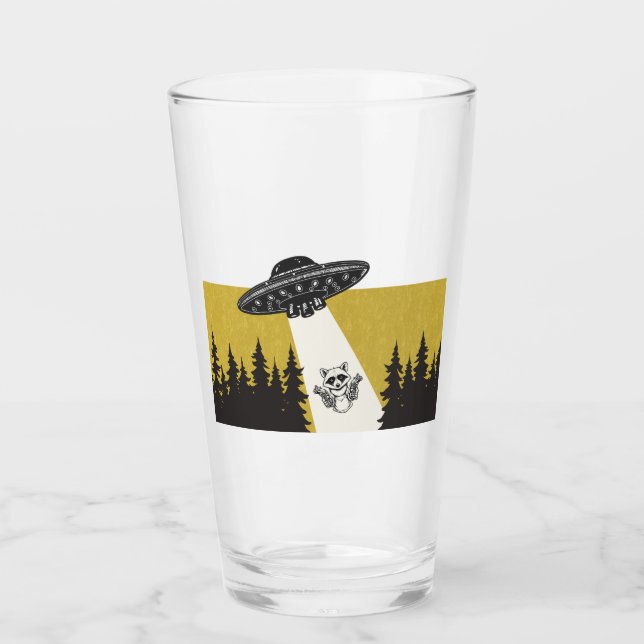 Racoon UFO Glass (Front)