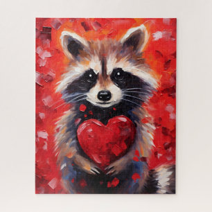 Racoon Valentines day Jigsaw Puzzle