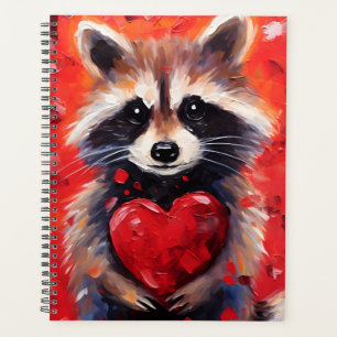 Racoon Valentines day Planner