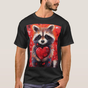 Racoon Valentines day T-Shirt