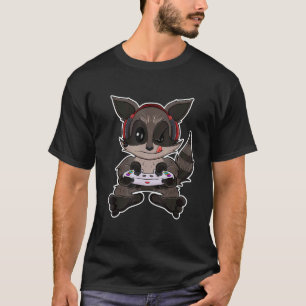 Racoon With Gaming Controller I  Gaming I Gamer T-Shirt