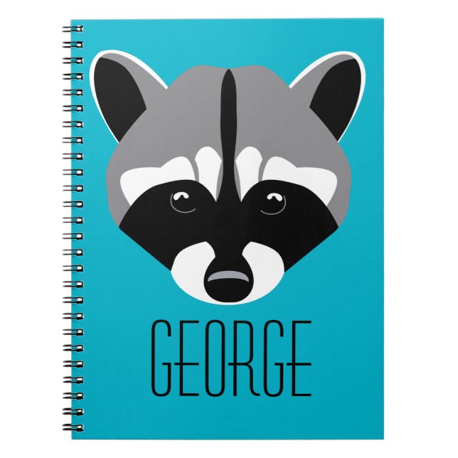 Racoon with Sad Eyes Notebook (Front)