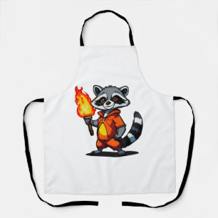 Racoon with Torch Apron