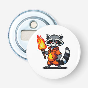Racoon with Torch Bottle Opener