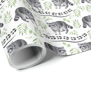 Racoon Wrapping Paper