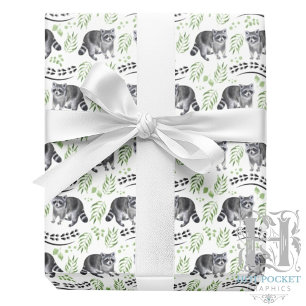 Racoon Wrapping Paper
