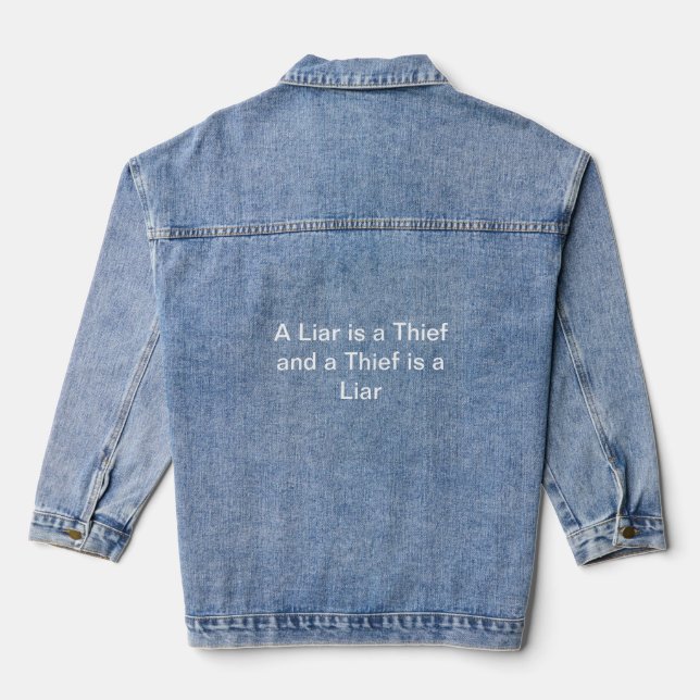 Racquel Evans Denim Jacket (Back)