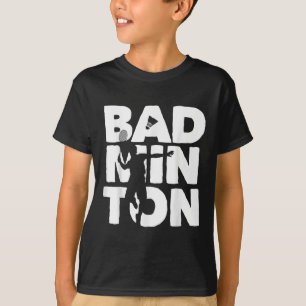 Racquet Smash Shuttle Player Badminton T-Shirt