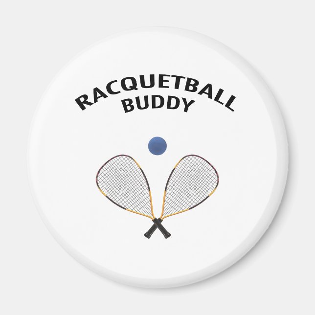 Racquetball Buddy Magnet (Front)