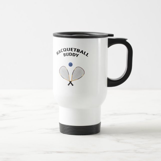 Racquetball Buddy Travel Mug (Right)