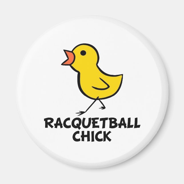 Racquetball Chick Magnet (Front)