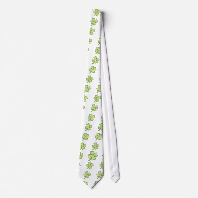 Racquetball Lucky Shamrock Tie (Front)