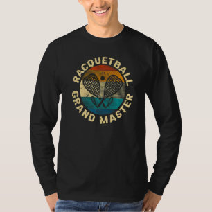 Racquetball Retro Crossing Rackets Racquetball Gra T-Shirt